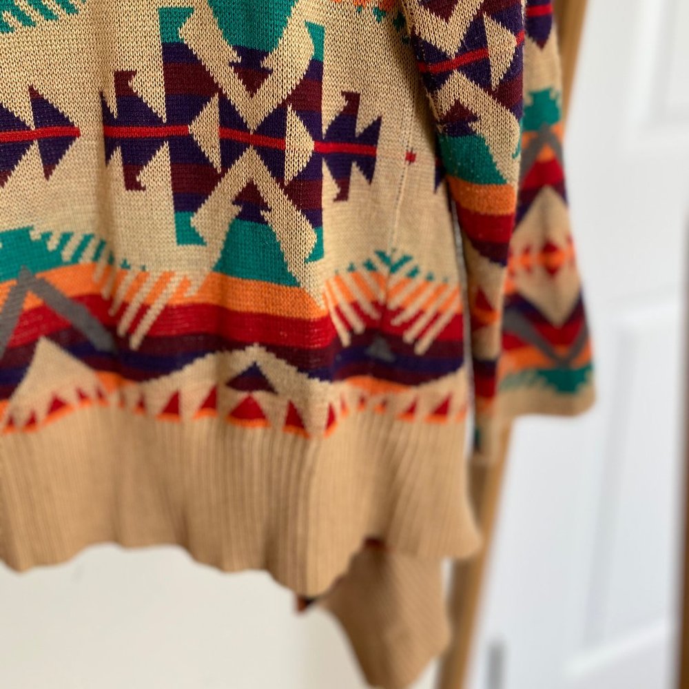 Aztec Print Cardigan - Picture 4 of 8